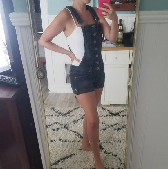 Refuge Denim overall shorts - Picture 3 of 7